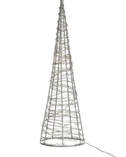 Dekoracja ogrodowa LED KOTALA Choinka 57 cm Srebrny