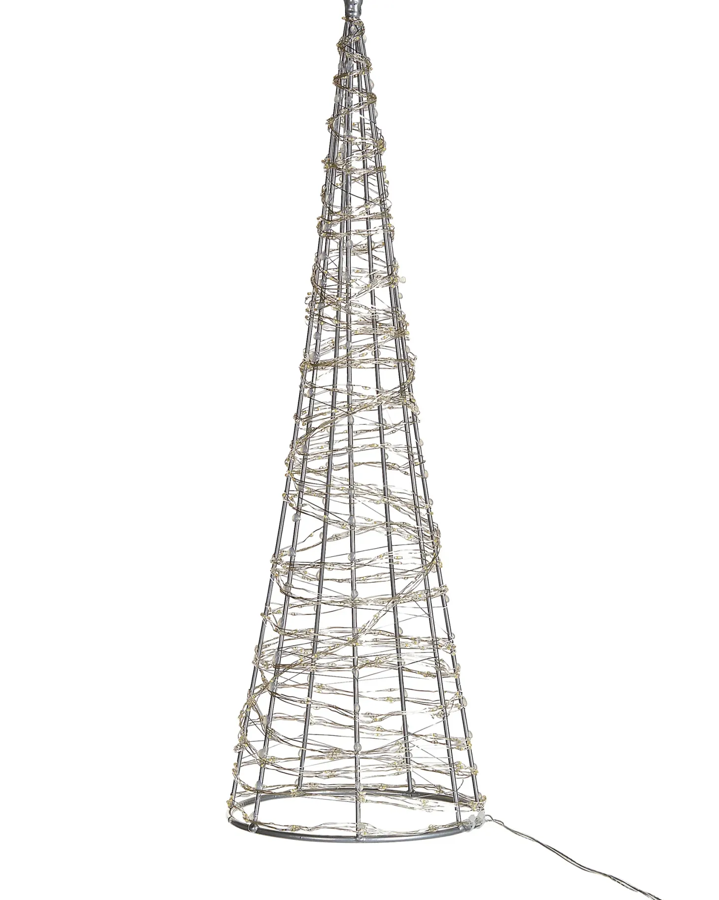 Dekoracja ogrodowa LED KOTALA Choinka 57 cm Srebrny
