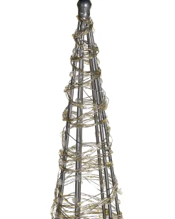 Dekoracja ogrodowa LED KOTALA Choinka 57 cm Srebrny