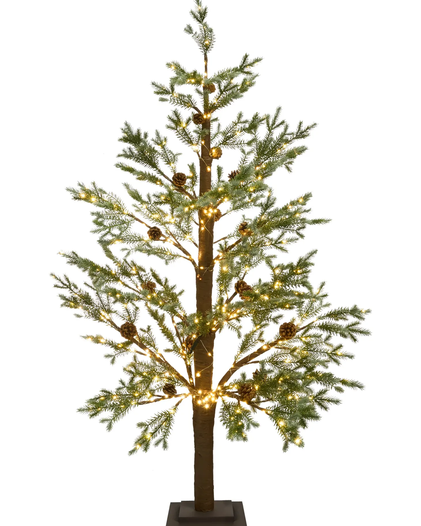 Dekoracja ogrodowa LED LAUGARAS Choinka 150 cm Zielony