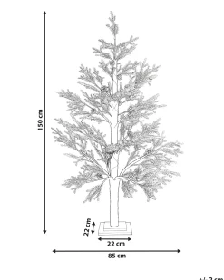 Dekoracja ogrodowa LED LAUGARAS Choinka 150 cm Zielony