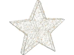 Dekoracja ogrodowa LED MADUM Gwiazda 50 cm Srebrny