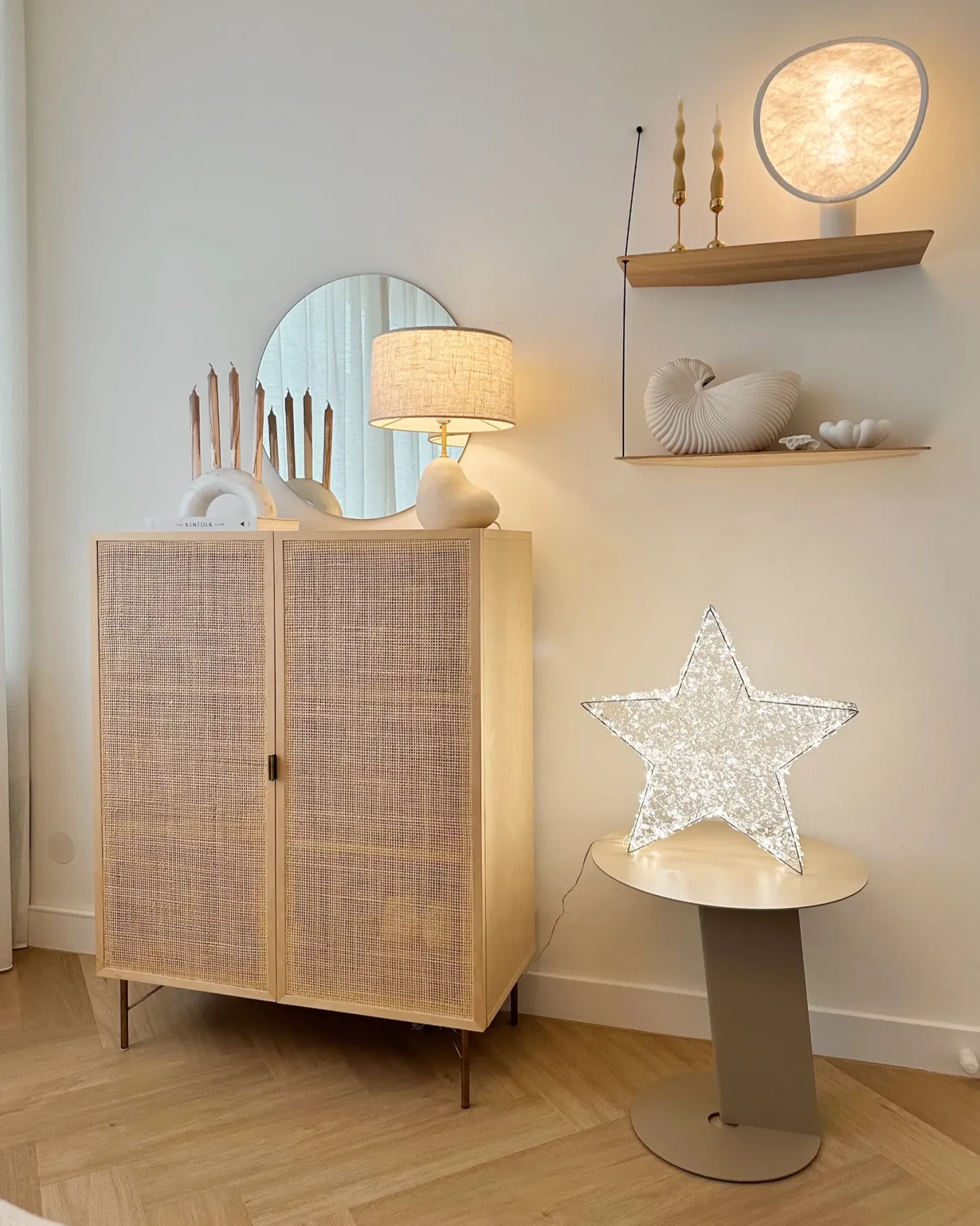 Dekoracja ogrodowa LED MADUM Gwiazda 50 cm Srebrny