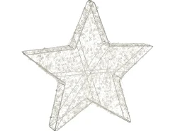 Dekoracja ogrodowa LED MADUM Gwiazda 50 cm Srebrny