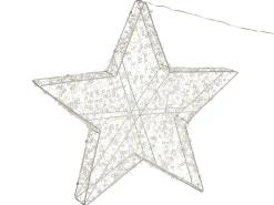 Dekoracja ogrodowa LED MADUM Gwiazda 50 cm Srebrny