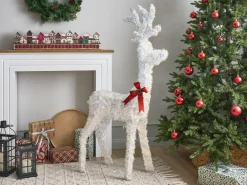 Dekoracja ogrodowa LED MALAREN Renifer 140 cm Biały