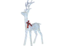 Dekoracja ogrodowa LED MALAREN Renifer 140 cm Biały