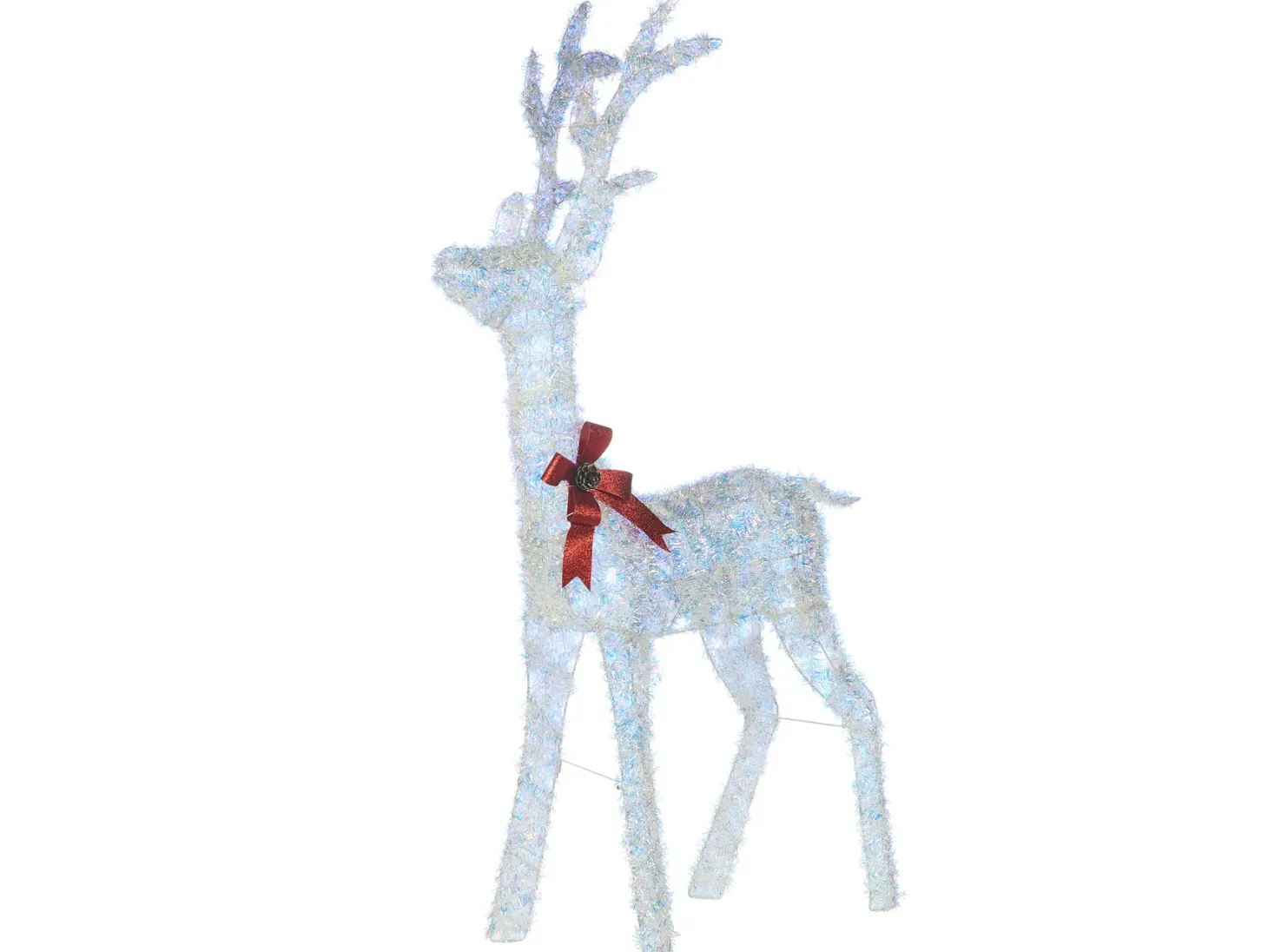 Dekoracja ogrodowa LED MALAREN Renifer 140 cm Biały