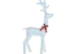 Dekoracja ogrodowa LED MALAREN Renifer 140 cm Biały