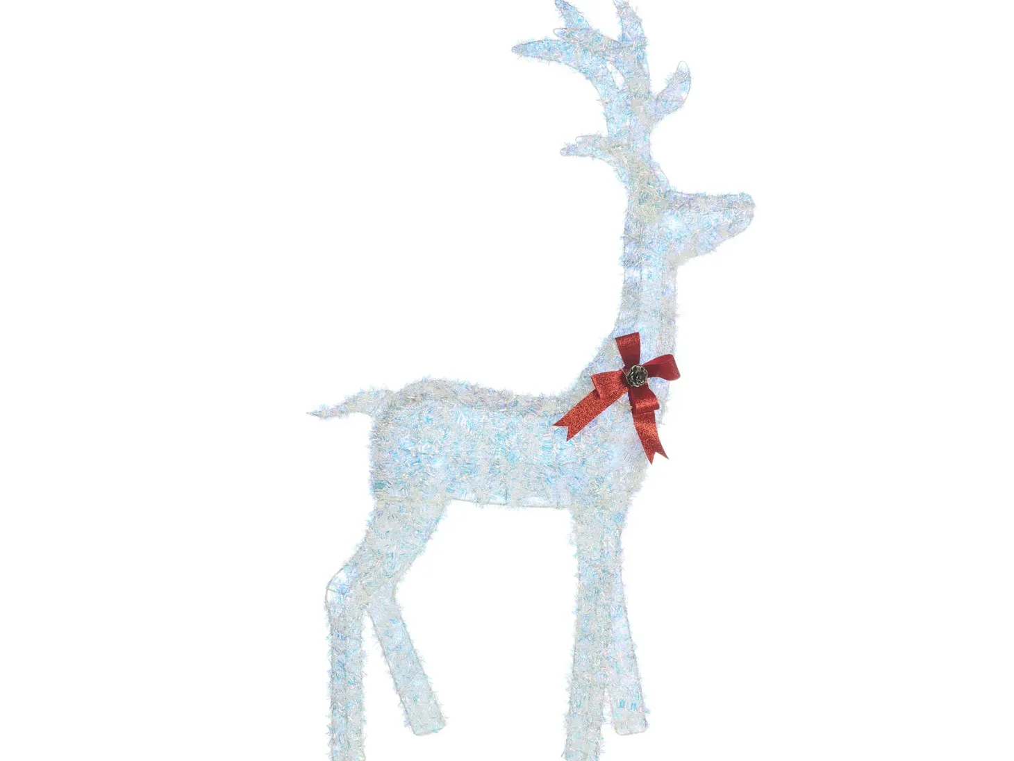 Dekoracja ogrodowa LED MALAREN Renifer 140 cm Biały