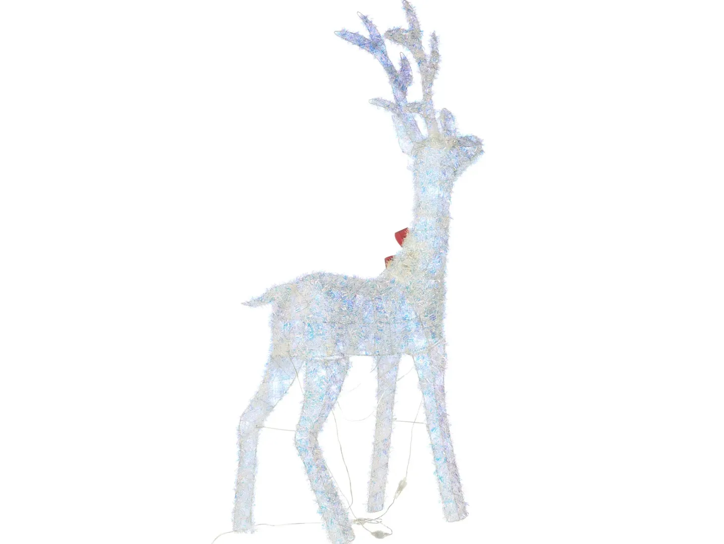 Dekoracja ogrodowa LED MALAREN Renifer 140 cm Biały