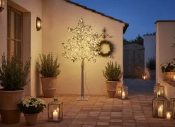 Dekoracja ogrodowa LED MELAKKO Drzewko 150 cm Zielony