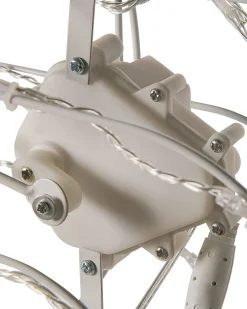 Dekoracja ogrodowa LED MIKKELI Ruchomy renifer 76/47/52 cm Biały