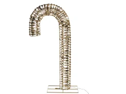 Dekoracja ogrodowa LED NORRESO Laska cukrowa 74 cm Złoty