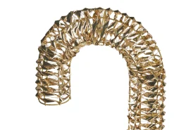 Dekoracja ogrodowa LED NORRESO Laska cukrowa 74 cm Złoty