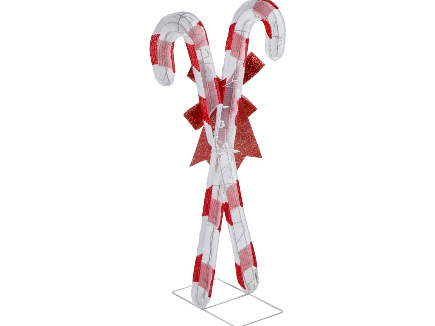 Dekoracja ogrodowa LED OLASVIK 90 cm Biały Czerwony