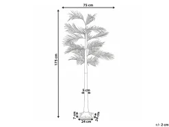 Dekoracja ogrodowa LED PALJAVESI Drzewko 175 cm Złoty