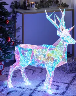 Dekoracja ogrodowa LED POLARIS Renifer 90 cm Kolorowy