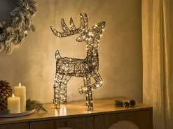 Dekoracja ogrodowa LED RAVSJON Renifer 58 cm Czarny
