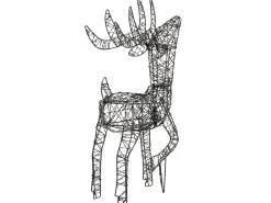 Dekoracja ogrodowa LED RAVSJON Renifer 58 cm Czarny