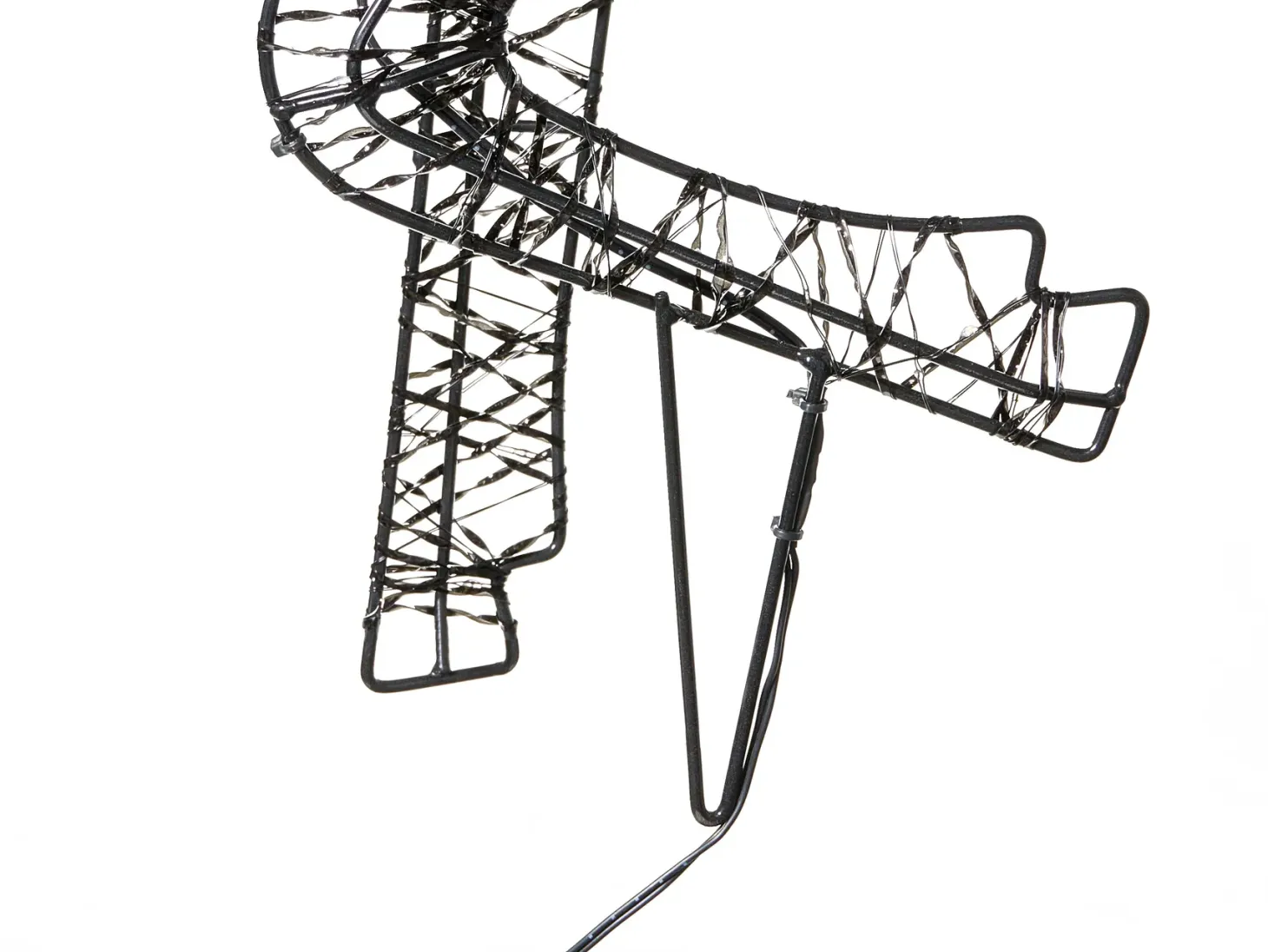 Dekoracja ogrodowa LED RAVSJON Renifer 58 cm Czarny