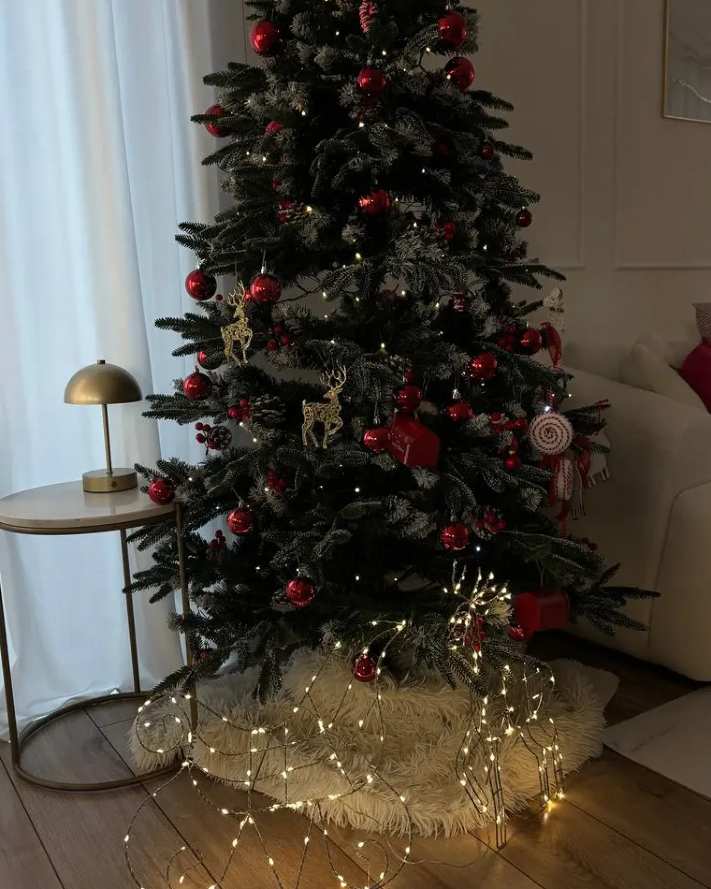 Dekoracja ogrodowa LED SAIJA Renifer 46 cm Srebrny