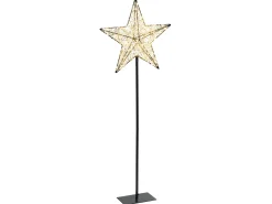Dekoracja ogrodowa LED SANNAN Gwiazda 110 cm Czarny
