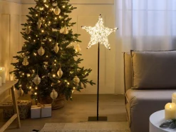 Dekoracja ogrodowa LED SANNAN Gwiazda 110 cm Czarny