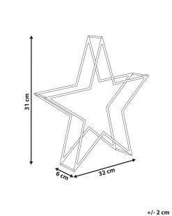 Dekoracja ogrodowa LED SIMO Gwiazda 31 cm Biały