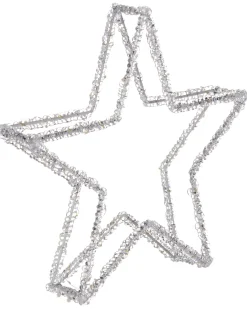 Dekoracja ogrodowa LED SIMO Gwiazda 31 cm Biały