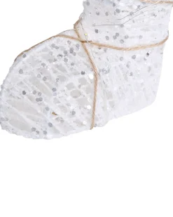 Dekoracja ogrodowa LED SIVULA Niedźwiedź 34 cm Biały