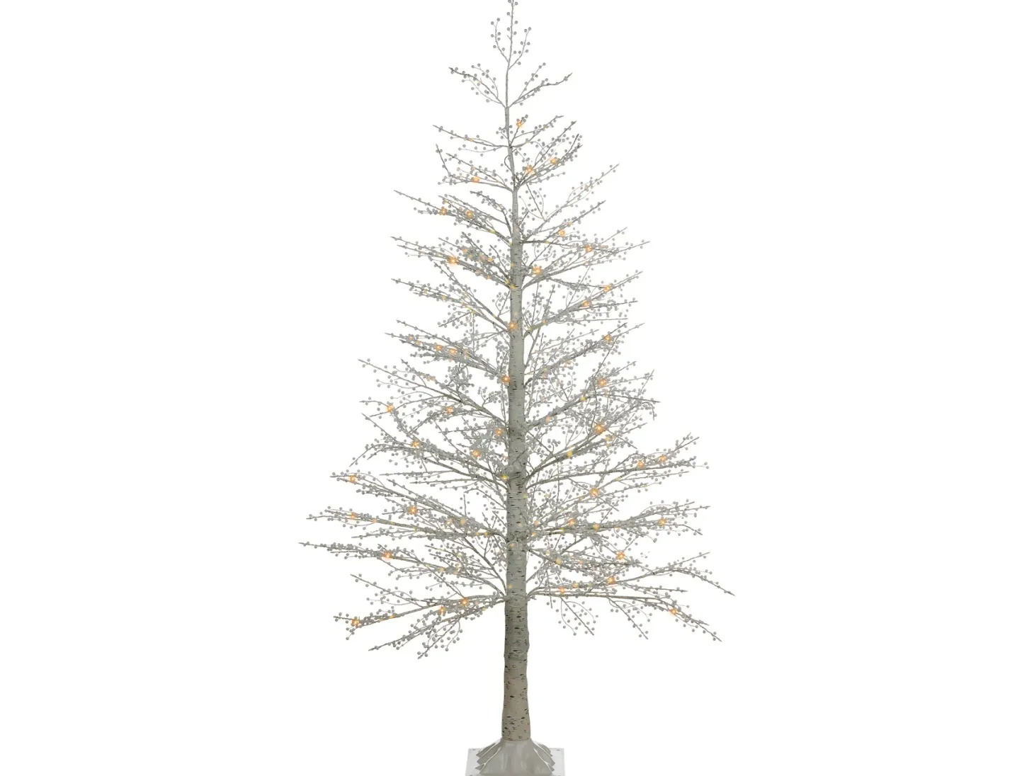 Dekoracja ogrodowa LED SUONTEE Choinka 180 cm Biały