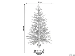 Dekoracja ogrodowa LED SUONTEE Choinka 180 cm Biały