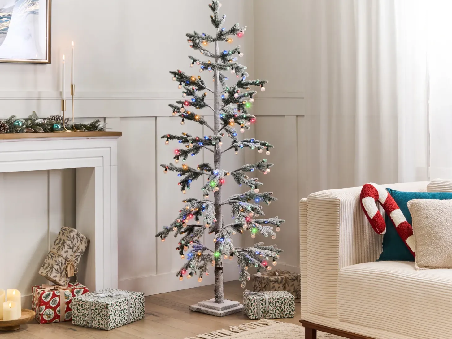 Dekoracja ogrodowa LED TORSA Drzewko 180 cm Zielony
