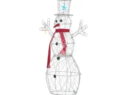 Dekoracja ogrodowa LED VASMAN Bałwan 93 cm Biały