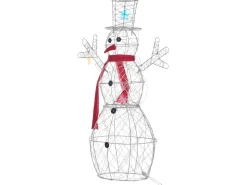 Dekoracja ogrodowa LED VASMAN Bałwan 93 cm Biały