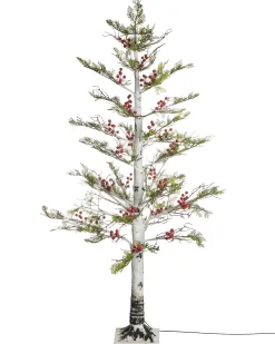 Dekoracja ogrodowa LED VASSLEN Choinka 160 cm Biały