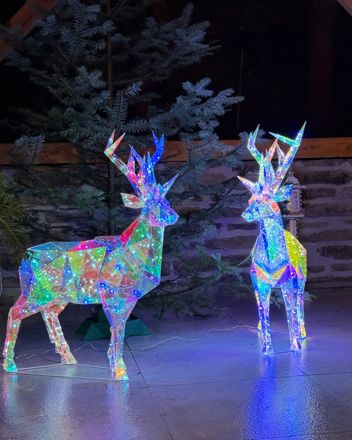 Dekoracja ogrodowa Smart LED Sterowane aplikacją POLARIS Renifer 90 cm Kolorowy