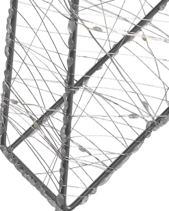 Dekoracja ogrodowa wisząca LED KURULA Gwiazda 58 cm Srebrny