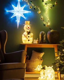 Dekoracja ogrodowa wisząca LED OSMA Gwiazda 67 cm Biały