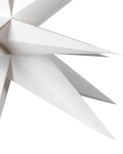 Dekoracja wisząca LED BHAGIRATHI Gwiazda 44 cm Złamana biel