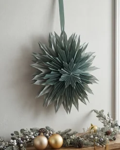 Dekoracja świąteczna GRONA Gwiazda 96 cm Zielony