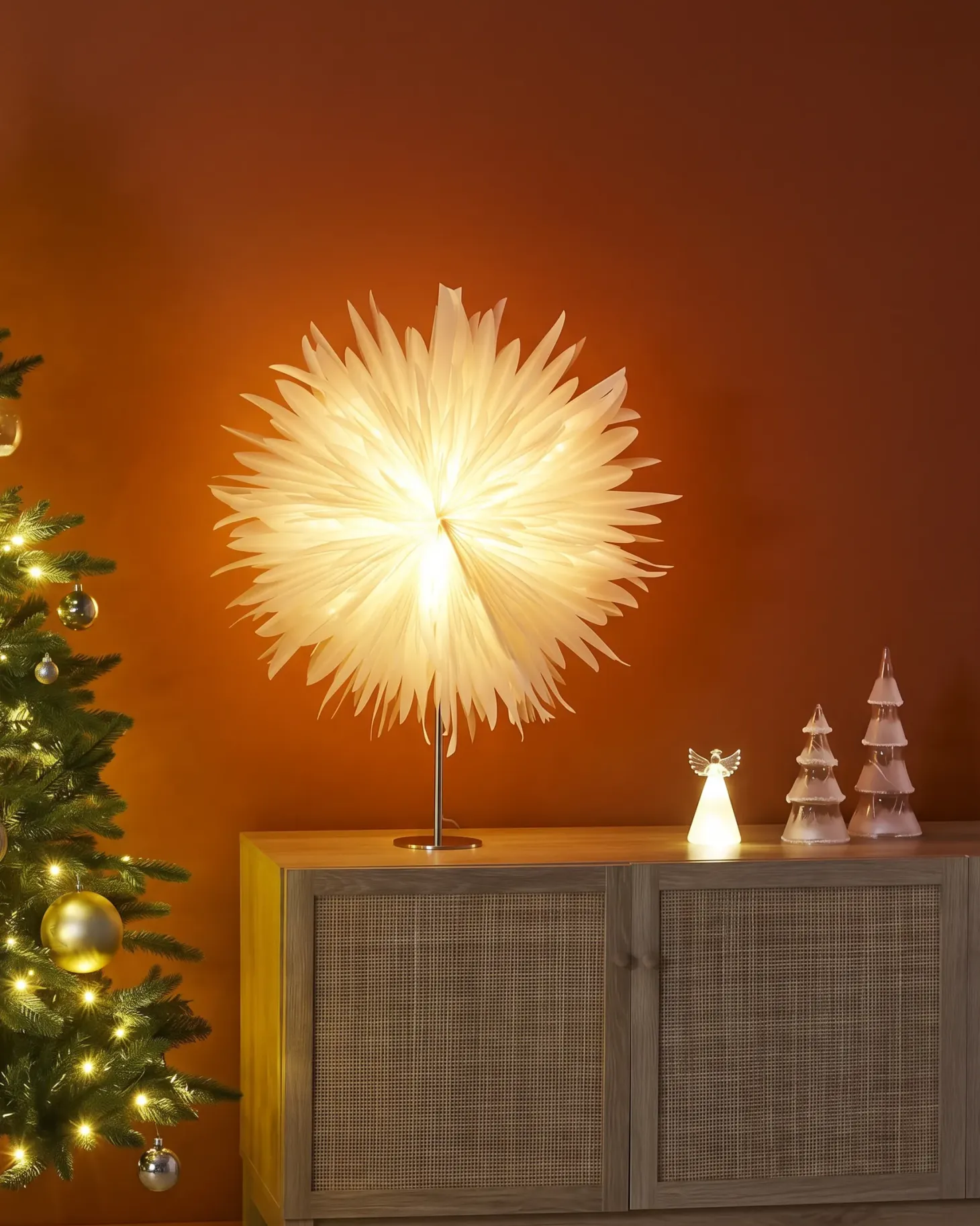 Dekoracja świąteczna Lampa stołowa SATOPANTH Gwiazda 70 cm Biały
