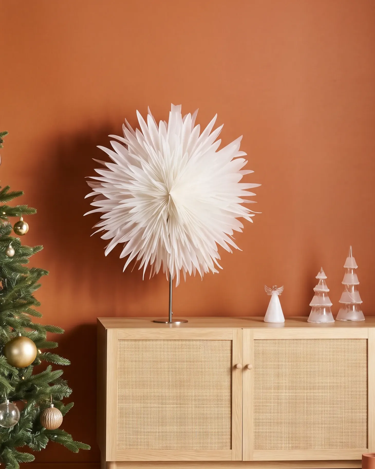 Dekoracja świąteczna Lampa stołowa SATOPANTH Gwiazda 70 cm Biały