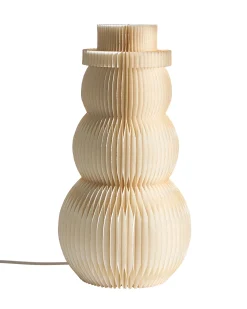 Dekoracja świąteczna Lampa stołowa BANGA Bałwan 51 cm Beżowy