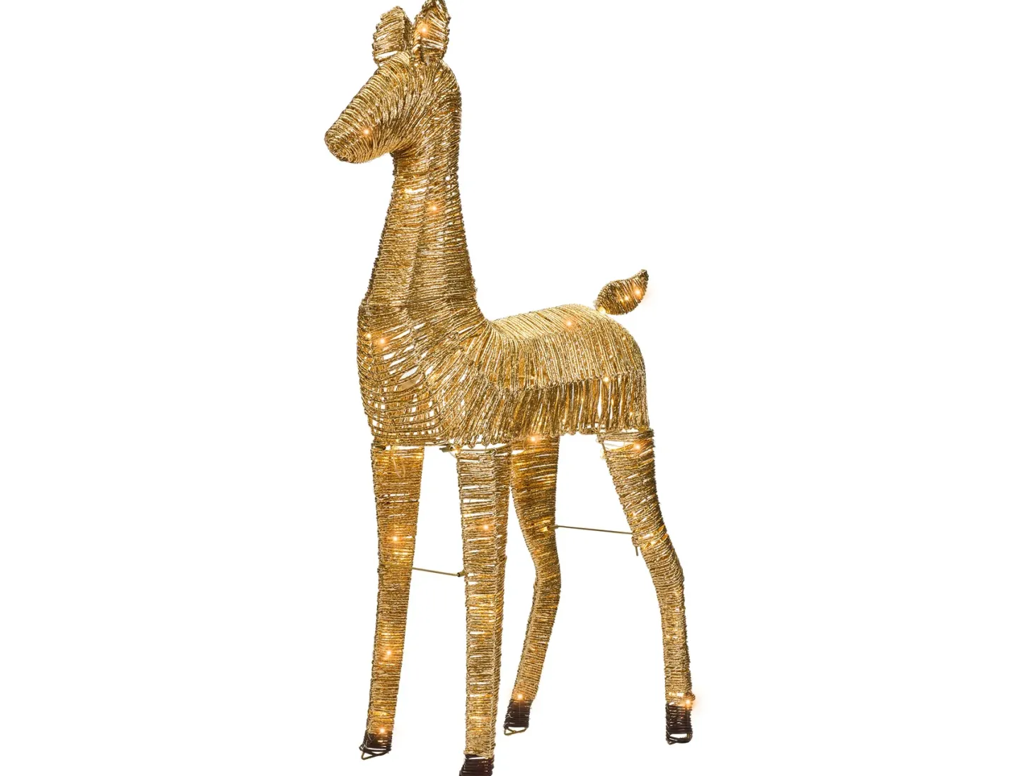 Dekoracja świąteczna LED AKUREYRI Renifer 110 cm Złoty