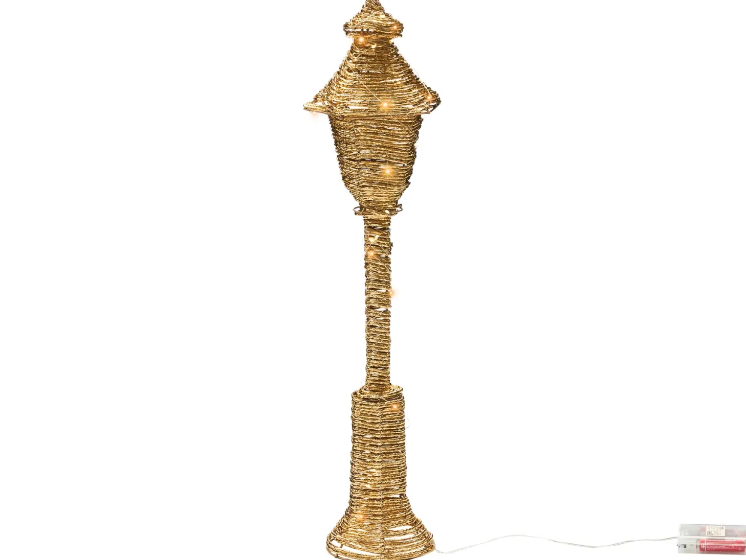 Dekoracja świąteczna LED ALFTANES Latarnia 62 cm Złoty