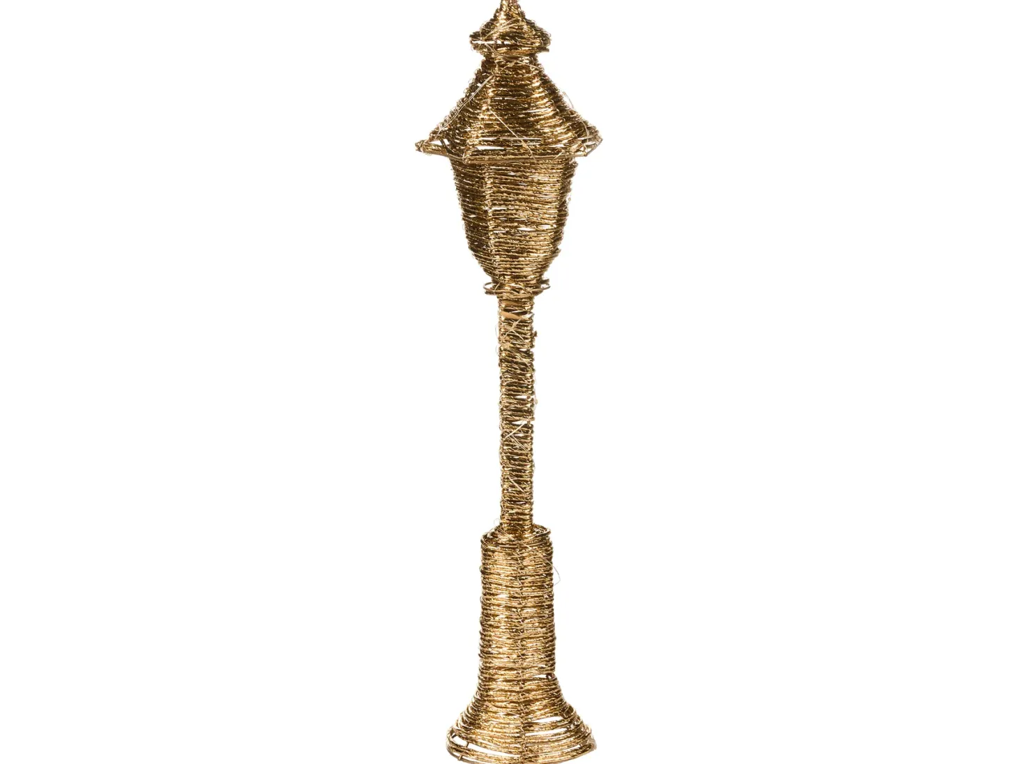 Dekoracja świąteczna LED ALFTANES Latarnia 62 cm Złoty