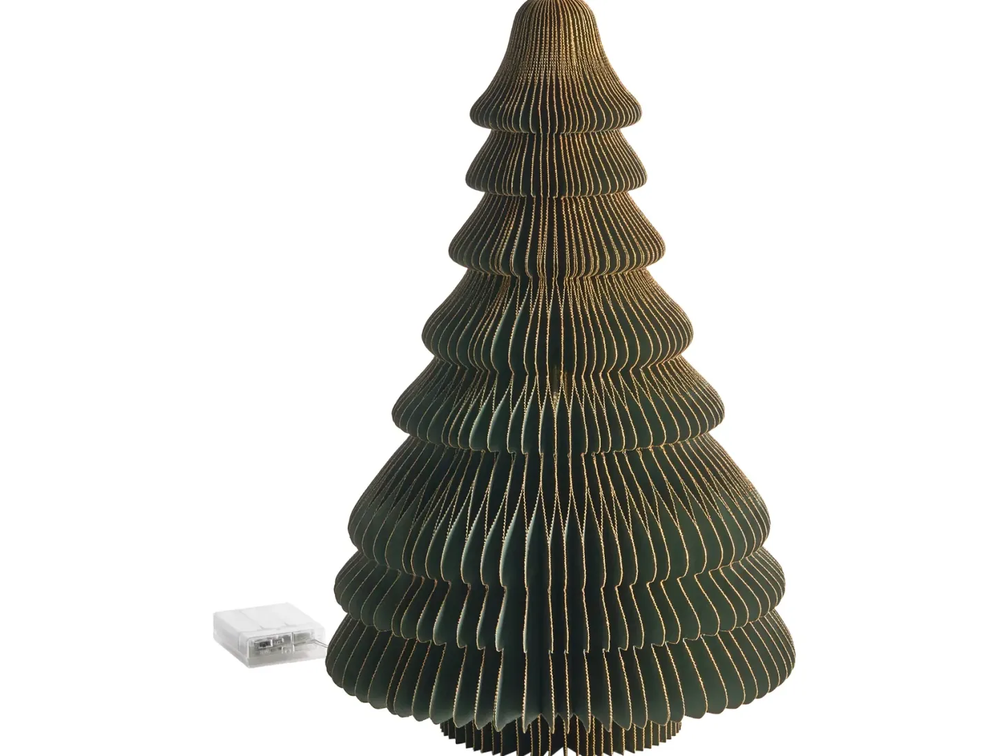 Dekoracja świąteczna LED ANDAN Choinka 41 cm Zielony