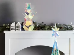 Dekoracja świąteczna LED ARCTICA Bałwan 43 cm Kolorowy